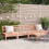 Berkfield Garden Sofas Armless 4 pcs Solid Wood Douglas 1