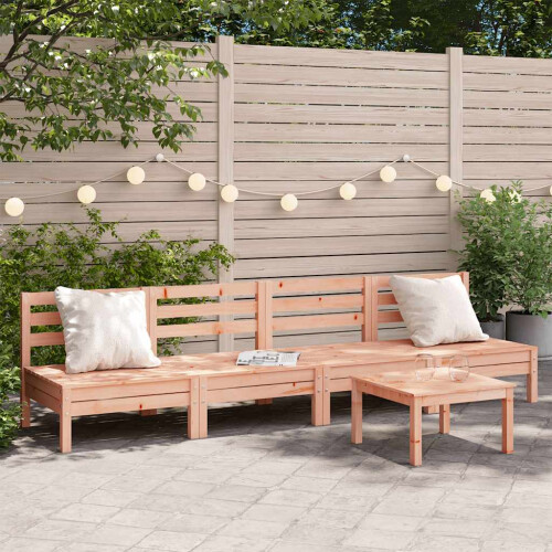 Berkfield Garden Sofas Armless 4 pcs Solid Wood Douglas