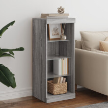 Berkfield Sideboard with LED Lights Grey Sonoma 41x37x100 cm