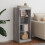 Berkfield Sideboard with LED Lights Grey Sonoma 41x37x100 cm 1