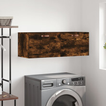 Berkfield Wall Cabinet Smoked Oak 100x36.5x35 cm Engineered Wood