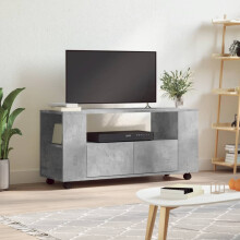 Berkfield TV Cabinet Concrete Grey 102x34.5x43 cm Engineered Wood