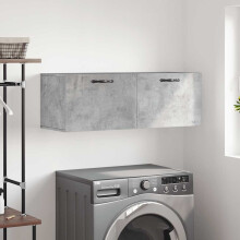 Berkfield Wall Cabinet Concrete Grey 100x36.5x35 cm Engineered Wood