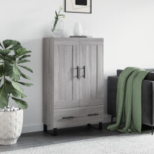 Berkfield Highboard Grey Sonoma 69.5x31x115 cm Engineered Wood