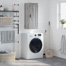 Berkfield Wall Mounted Cabinet Grey Sonoma 34.5x34x90 cm Engineered Wood