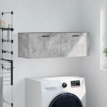 Berkfield Wall Cabinet Concrete Grey 100x36.5x35 cm Engineered Wood