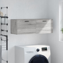 Berkfield Wall Cabinet Grey Sonoma 100x36.5x35 cm Engineered Wood