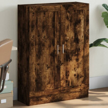 Berkfield Book Cabinet Smoked Oak 82.5x30.5x115 cm Engineered Wood