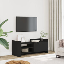Berkfield TV Cabinet Black 100x35x40 cm Engineered Wood