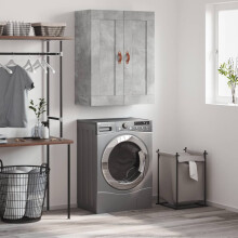 Berkfield Wall Mounted Cabinet Concrete Grey 69.5x34x90 cm Engineered Wood