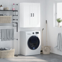 Berkfield Wall Mounted Cabinet White 69.5x34x90 cm Engineered Wood