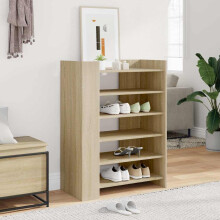 Berkfield Shoe Cabinet Sonoma Oak 74.5x37.5x100 cm Engineered Wood