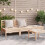 Berkfield Garden Sofa 3-Seater Solid Wood Pine 1