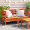 Berkfield Garden Sofas Corner 2 pcs Wax Brown Solid Wood Pine 1