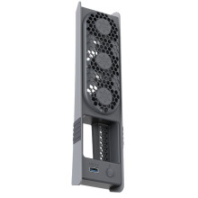 Cooling Fans for PS5 Pro/Slim, 3-Speed Quiet Turbo Fan with RGB Lights & USB 3.0 Port for 5