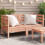 Berkfield Garden Sofas Corner 2 pcs Solid Wood Douglas 1
