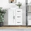 Berkfield Sideboard High Gloss White 69.5x34x90 cm Engineered Wood 1