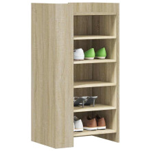 Berkfield Shoe Cabinet Sonoma Oak 52x37.5x100 cm Engineered Wood