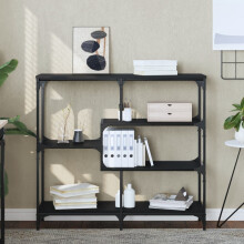 Berkfield Console Table Black 103x32x95 cm Engineered Wood