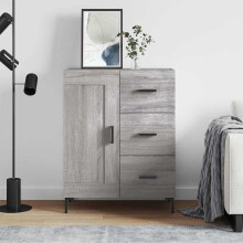 Berkfield Sideboard Grey Sonoma 69.5x34x90 cm Engineered Wood