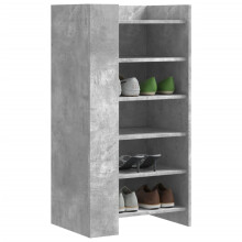 Berkfield Shoe Cabinet Concrete Grey 52x37.5x100 cm Engineered Wood