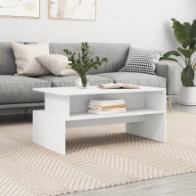 Berkfield Coffee Table White 90x55x42.5 cm Engineered Wood