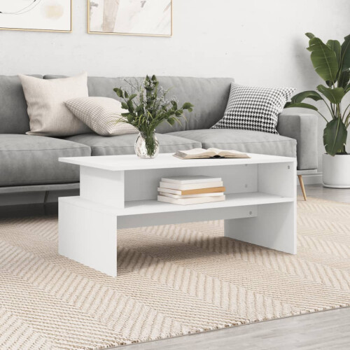 Berkfield Coffee Table White 90x55x42.5 cm Engineered Wood