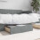 Berkfield Bed Storage Drawers 2 pcs Light Grey Engineered Wood and Fabric 1