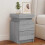 Berkfield Bedside Cabinet with LED Lights Grey Sonoma 35x39x55 cm 1