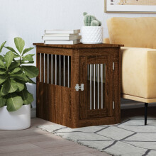 Berkfield Dog Crate Furniture Brown Oak 45x62x59 cm Engineered Wood