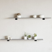 Berkfield Wall Shelves 4 pcs Grey Sonoma 100x10x1.5 cm Engineered Wood