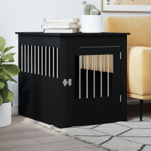 Berkfield Dog Crate Furniture Black 64.5x80x71 cm Engineered Wood