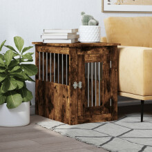 Berkfield Dog Crate Furniture Smoked Oak 45x62x59 cm Engineered Wood