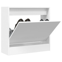 Berkfield Shoe Cabinet White 60x21x57 cm Engineered Wood