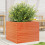 Berkfield Garden Planter Wax Brown 60x60x45.5 cm Solid Wood Pine 1