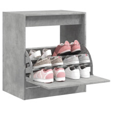 Berkfield Shoe Cabinet Concrete Grey 60x42x69 cm Engineered Wood