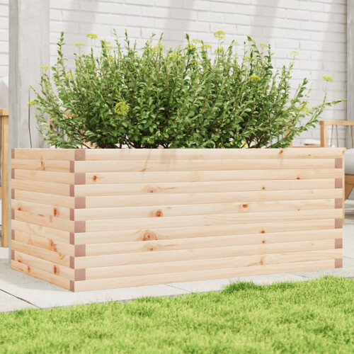 Berkfield Garden Planter 110x60x45.5 cm Solid Wood Pine