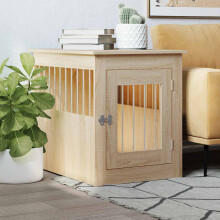 Berkfield Dog Crate Furniture Sonoma Oak 55x75x65 cm Engineered Wood