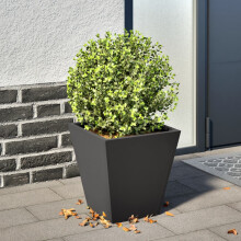 Berkfield Garden Planter Black 30x30x30 cm Steel