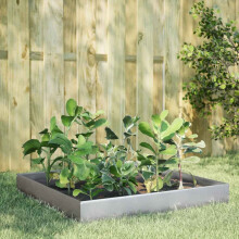 Berkfield Garden Raised Bed 100x100x26 cm Galvanised Steel