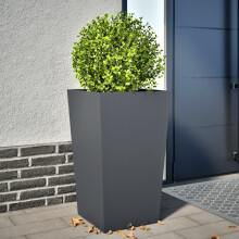 Berkfield Garden Planter Anthracite 45x45x75 cm Steel