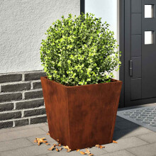 Berkfield Garden Planter 40x40x40 cm Weathering Steel