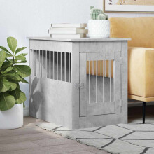 Berkfield Dog Crate Furniture Concrete Grey 55x80x68 cm Engineered Wood