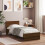 Berkfield Bed Frame without Mattress with Headboard Brown Oak 90x200 cm 1