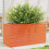 Berkfield Garden Planter Wax Brown 90x40x45.5 cm Solid Wood Pine 1
