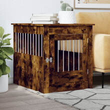 Berkfield Dog Crate Furniture Smoked Oak 64.5x80x71 cm Engineered Wood