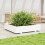 Berkfield Garden Planter White 110x110x26.5 cm Solid Wood Pine 1