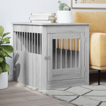 Berkfield Dog Crate Furniture Grey Sonoma 64.5x80x71 cm Engineered Wood