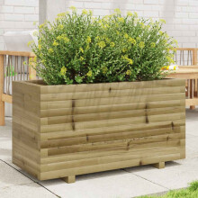 Berkfield Garden Planter 90x40x49.5 cm Impregnated Wood Pine