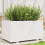 Berkfield Garden Planter White 90x60x49.5 cm Solid Wood Pine 1